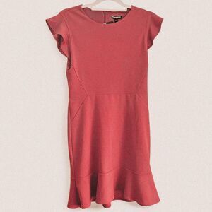 Express Rose Pink Flutter Sleeve Mini Dress – Size 6 NWT